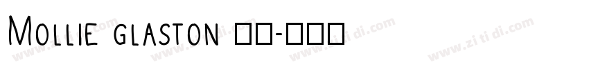 Mollie glaston 常规字体转换
